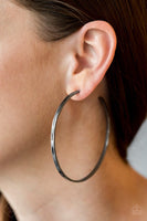 Paparazzi Accessories Full On Radical Black/Gunmetal Earring