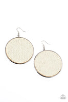 Paparazzi Accessories Wonderfully Woven - White Earring