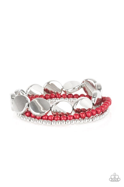 Paparazzi Accessories Beyond the Basics Red Bracelet