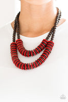 Paparazzi Accessories Dominican Disco Red Necklace