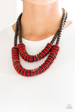 Paparazzi Accessories Dominican Disco Red Necklace