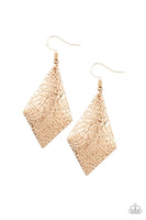 Paparazzi Accessories Texture Retreat Gold Earring