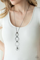 Paparazzi Accessories Join The Circle Black Lanyard Necklace