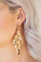 Paparazzi Accessories Contemporary Catwalk Gold Earring