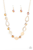 High Fashion Fashionista Brown Necklace