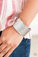 Paparazzi Accessories Simmering Shimmer Silver Bracelet