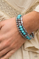 Paparazzi Accessories Trail Mix Mecca Blue Bracelet
