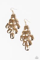Paparazzi Accessories Contemporary Catwalk Gold Earring