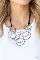 Paparazzi Accessories Spiraling Out of COUTURE Silver Necklace