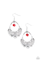 Paparazzi Accessories Garden Society Red Earring