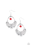 Paparazzi Accessories Garden Society Red Earring