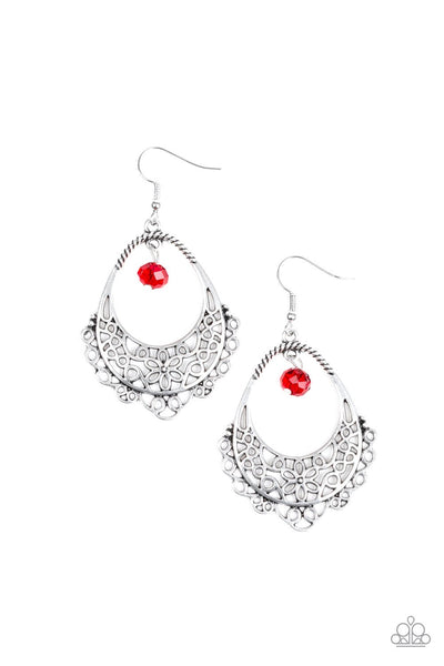 Paparazzi Accessories Garden Society Red Earring