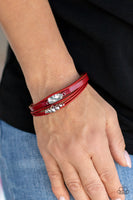 Paparazzi Accessories Tahoe Tourist Red Bracelet