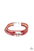 Paparazzi Accessories Tahoe Tourist Red Bracelet