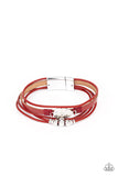 Paparazzi Accessories Tahoe Tourist Red Bracelet