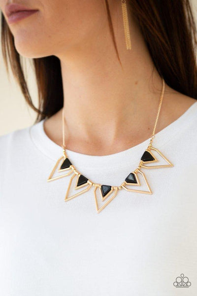 Paparazzi Accessories The Pack Leader Black Necklace Set