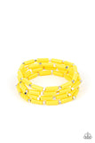 Paparazzi Accessories Radiantly Retro Yellow Bracelet