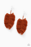 Paparazzi Accessories Hanging By A Thread Brown Earring