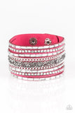 Paparazzi Accessories Rhinestone Rumble - Pink Bracelet