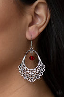 Paparazzi Accessories Garden Society Red Earring