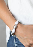 Paparazzi Accessories Decadently Dewy - White Bracelet