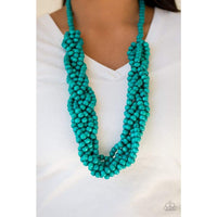 Paparazzi Accessories Tahiti Tropic Blue Necklace Set