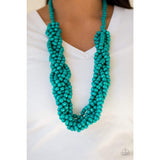 Paparazzi Accessories Tahiti Tropic Blue Necklace Set